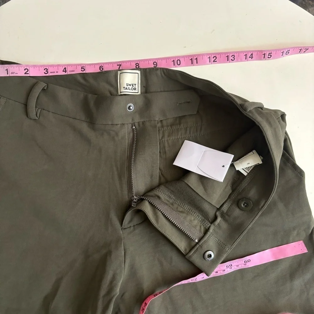 Swet Tailor Men’s 8” Everyday Chino Short Army Green Size 32 New